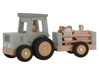 Little Dutch Traktor met Trailer Little Farm 3