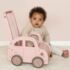 Little Dutch Roze houten loopauto deco 1