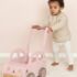 Little Dutch Roze houten loopauto deco 3