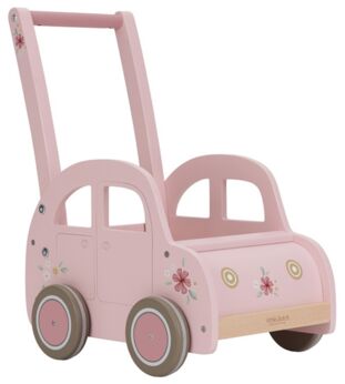 Little Dutch Roze houten loopauto