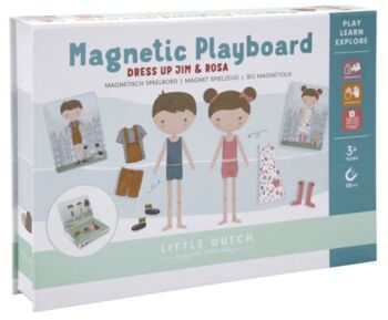 1.Little Dutch Rosa&Jim  Magnetisch speelbord