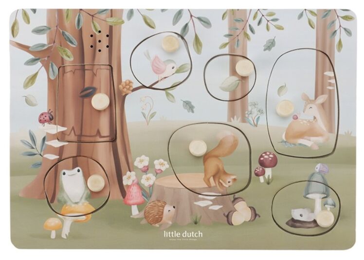 Little Dutch geluidenpuzzel Forest Friends