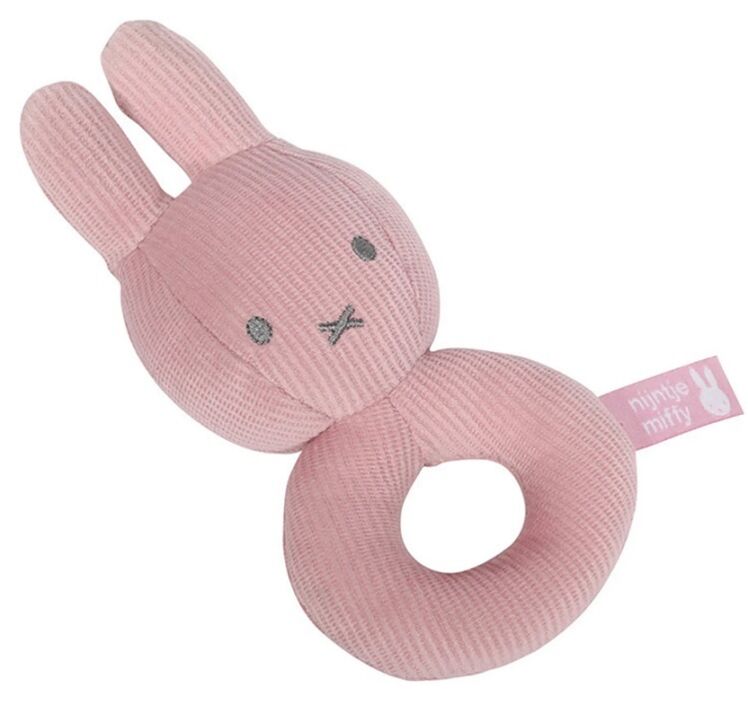 Little Dutch Nijntje roze rib rammelaar