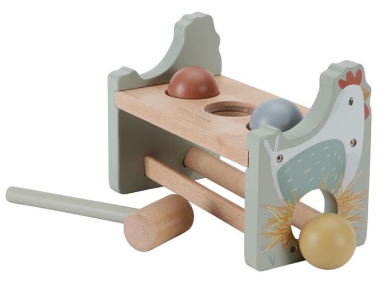 Little Dutch Hamerbankje met ballen Little Farm
