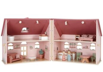 Little dutch draagbaar poppenhuis open