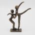 Bronzen beeld modern klein danspaar 2