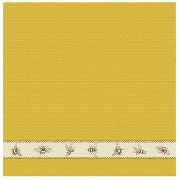 DDDDD Bees Yellow Theedoek