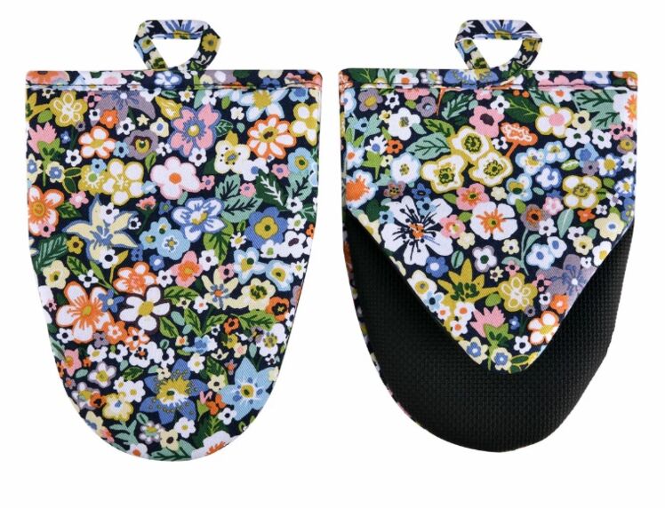 confetti floral microwave mitts
