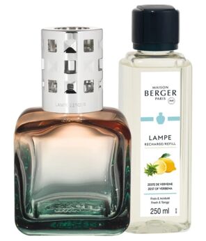 Lampe Berger Glacon Peche-Verte zest-of-verbena set
