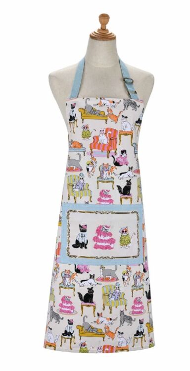 cool cats cotton apron