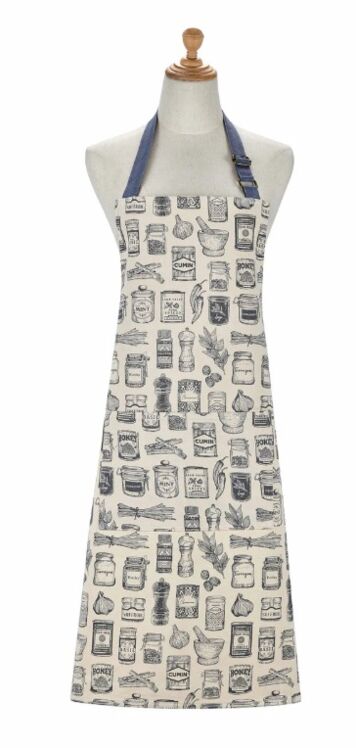 Herb&spices cotton apron