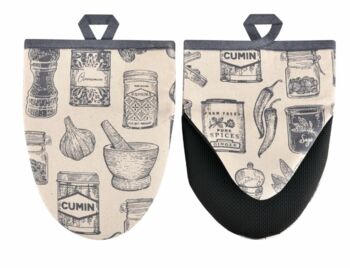 Herb&spices microwave mitts