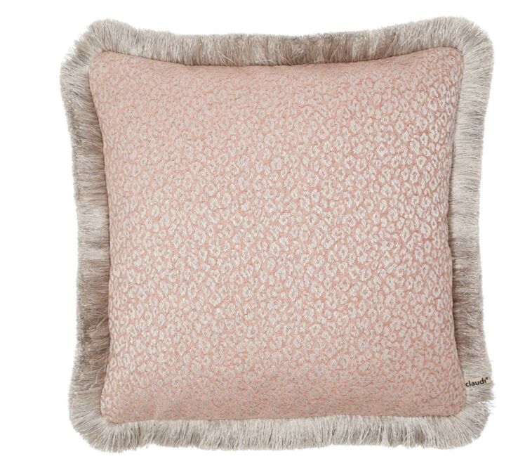 Kittey 45x45 cm Rose Fringe Silver Stone