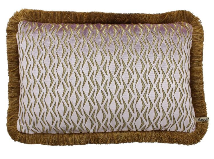 Claudi Lepossa EXCLUSIVE 30 x 45 cm Lilac + Fringe Dark Gold