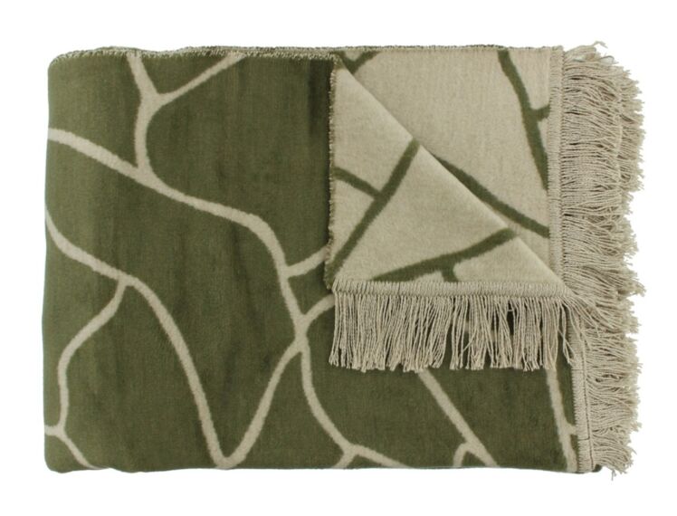 Claudi Plaid Lineas Olive