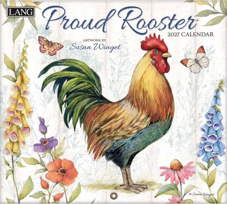 Proud Rooster-Lang kalender 2027