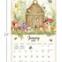 Bees in Bloom-Lang kalender 2027 m
