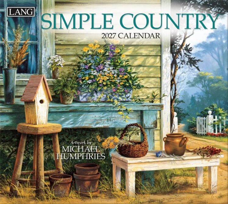Simple Country-Lang kalender 2027