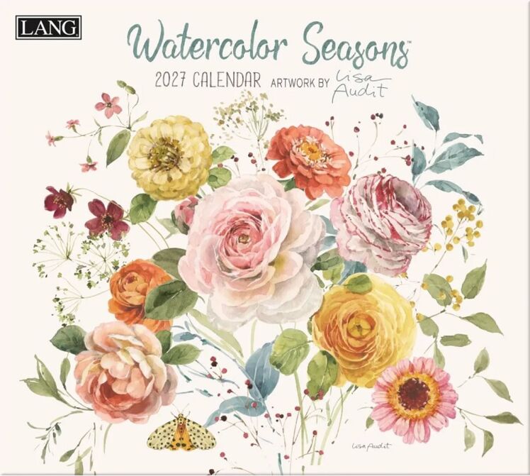 Watercolor Seasons-Lang kalender 2027