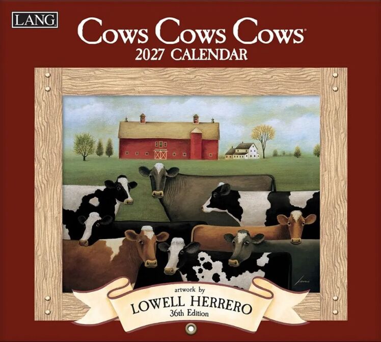 Cows Cows Cows-Lang kalender 2027