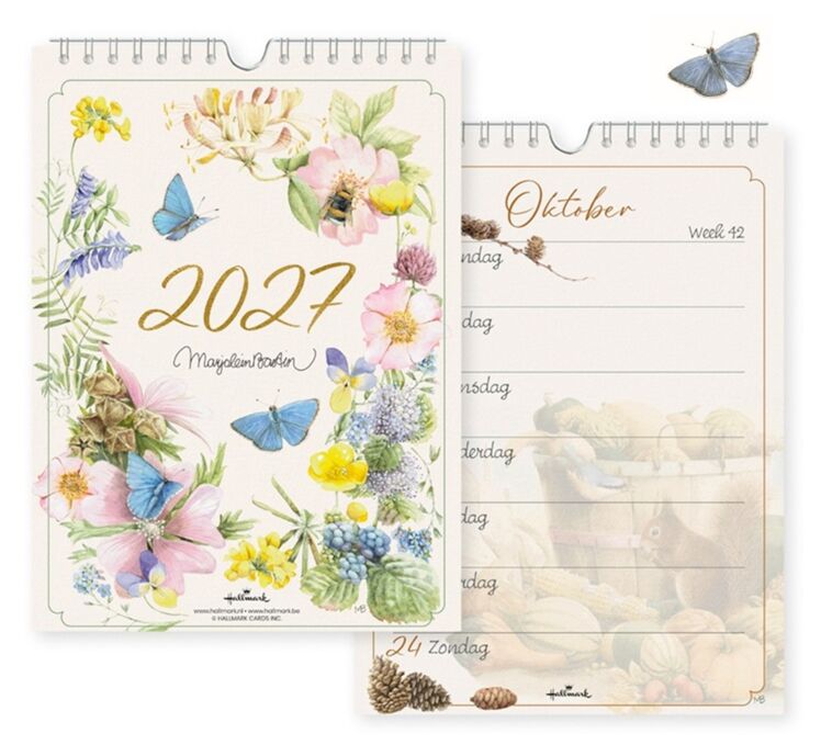Marjolein Bastin kalender 2027 Medium Vlinder