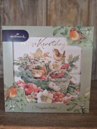 vierkant mand met vogels