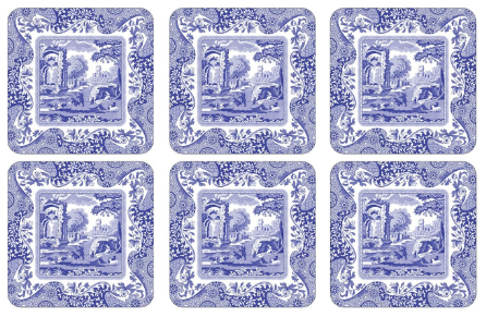 Blue italian onderzetters