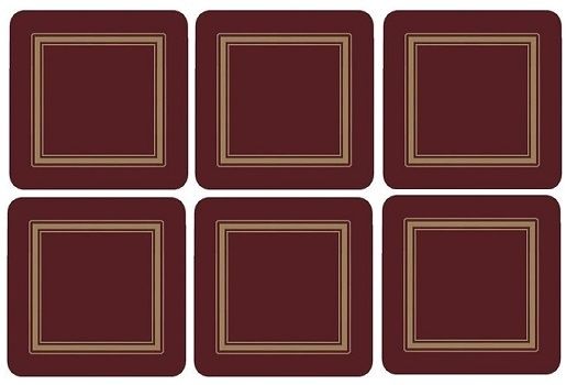 Classic Burgundy onderzetters
