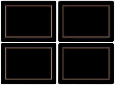 Classic Black placemats