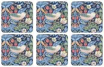 Strawberry Thief Bleu Coasters