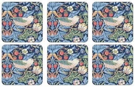 Strawberry Thief Bleu Coasters