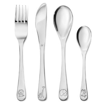 Zilverstad 4 delig bestekje Nijntje Dierentuin