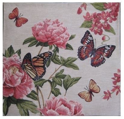 55436 C Pioenroos met vlinders