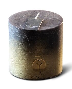 RUSTIC CANDLE FADING BLACK D.10 H.10