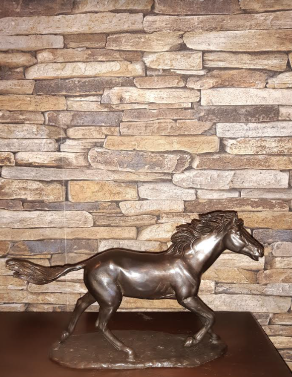Bronzen beeld paard